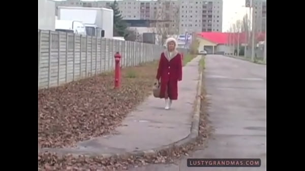 Granny Effie getting fucked in van